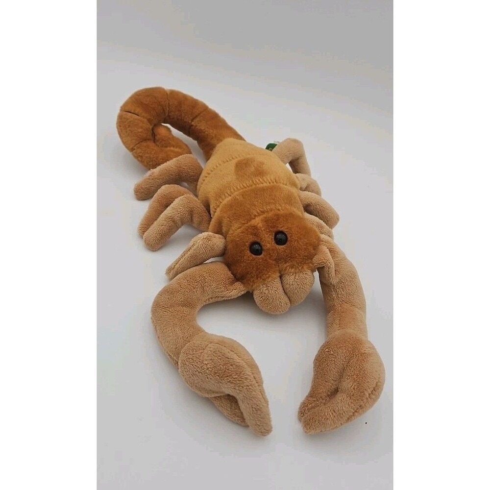 Wild Republic Scorpion 2012 Brown Plush Stuffed Animal Soft Toy Plastic Eyes 16”